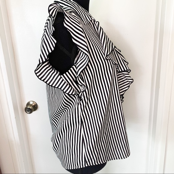 Karl Lagerfeld Striped Top SZ S - Picture 7 of 11